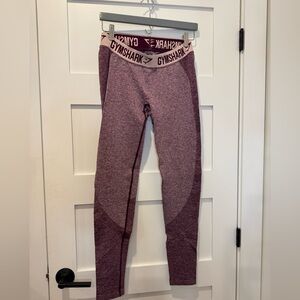 Gymshark Burgundy 2-tone Leggings